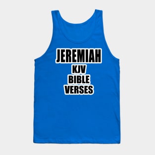 "Jeremiah KJV Bible Verses" Tank Top